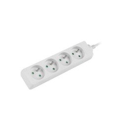 Listwa przedłużacz Lanberg 1,5m biała 4x 230V PL, kabel wyko… | PartsPC.pl