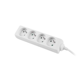 Listwa przedłużacz Lanberg 1,5m biała 4x 230V PL, kabel wyko… | PartsPC.pl