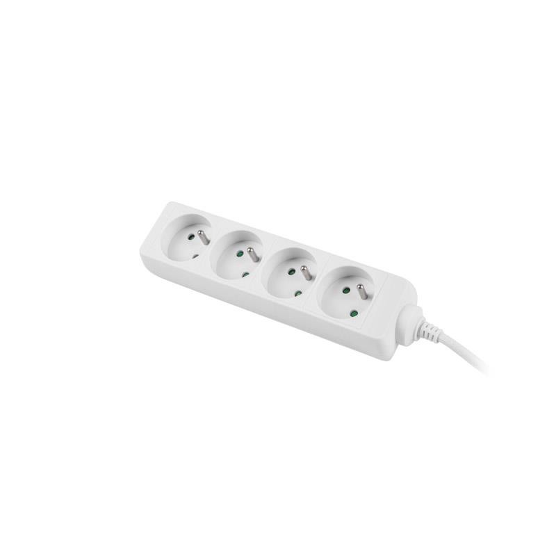Listwa przedłużacz Lanberg 1,5m biała 4x 230V PL, kabel wyko… | PartsPC.pl