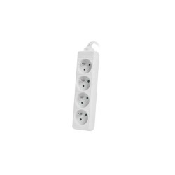 Listwa przedłużacz Lanberg 1,5m biała 4x 230V PL, kabel wyko… | PartsPC.pl