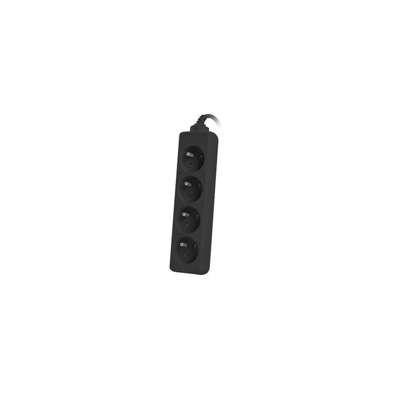Listwa przedłużacz Lanberg 1,5m czarna 4x 230V PL, kabel wyk… | PartsPC.pl