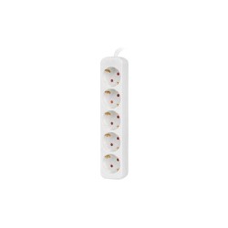 Lanberg PS0-05F-0150-W — Listwa przedłużająca 5 × 230 V