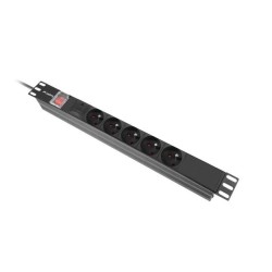 Listwa zasilająca Lanberg Rack PDU 19" 1U 16A 5x 230V PL 2M … | PartsPC.pl