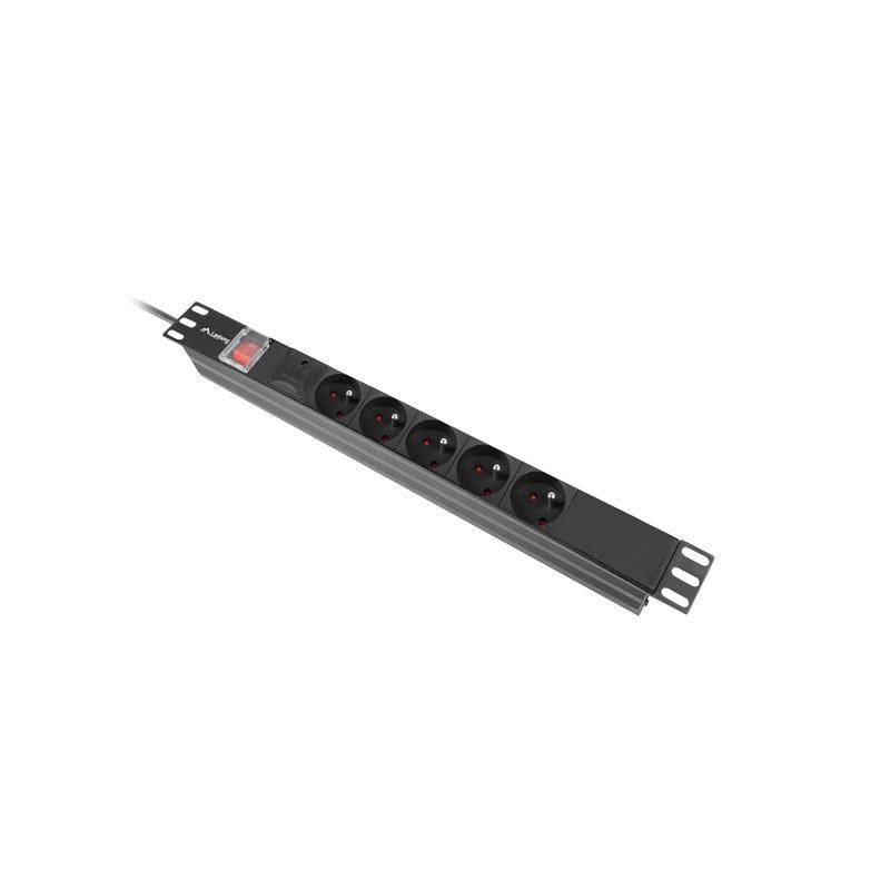 Listwa zasilająca Lanberg Rack PDU 19" 1U 16A 5x 230V PL 2M … | PartsPC.pl
