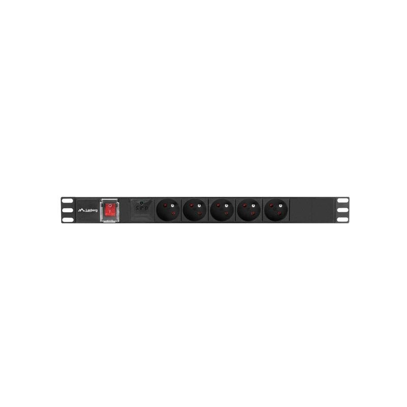 Listwa zasilająca Lanberg Rack PDU 19" 1U 16A 5x 230V PL 2M … | PartsPC.pl