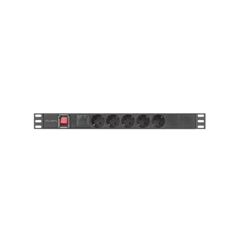 Listwa zasilająca Lanberg Rack PDU 19" 1U 16A 5x 230V... | PartsPC.pl