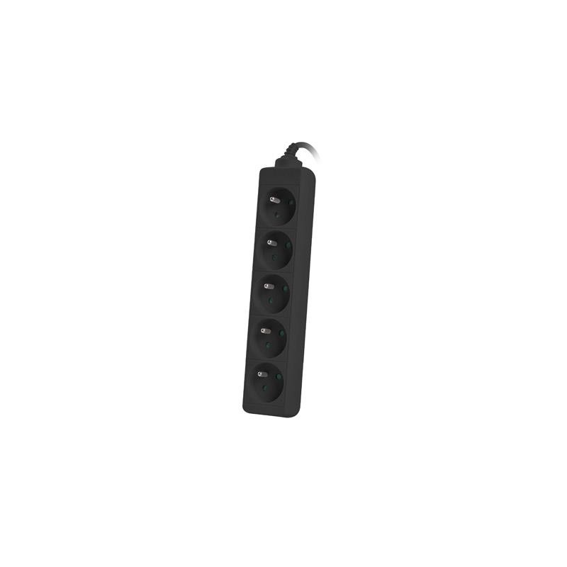 Listwa przedłużacz Lanberg 3m czarna 5x 230V PL, kabel wykon… | PartsPC.pl