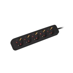 Listwa przedłużacz Lanberg 3m czarna 5x 230V Schuko, kabel w… | PartsPC.pl