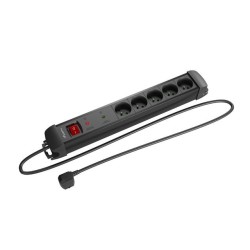 Listwa zasilająca Lanberg SP1 3m 5x 230V PL czarna | PartsPC.pl