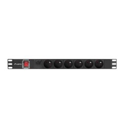 Listwa zasilająca Lanberg do RACK 1U 16A PDU 6x PL 2m czarna… | PartsPC.pl