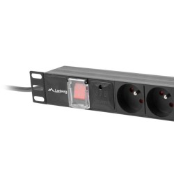 Listwa zasilająca Lanberg do RACK 1U 16A PDU 7x PL 2m czarna… | PartsPC.pl