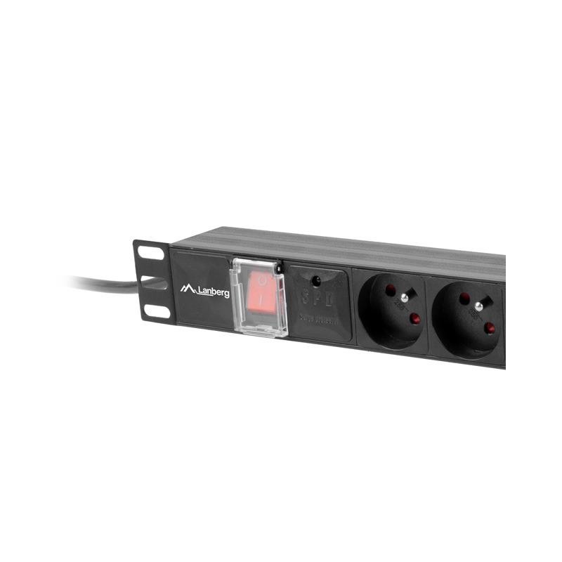 Listwa zasilająca Lanberg do RACK 1U 10A PDU 4x PL + 4x IEC … | PartsPC.pl