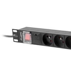 Listwa zasilająca Lanberg do RACK 1U 16A PDU 8x PL 2m czarna… | PartsPC.pl