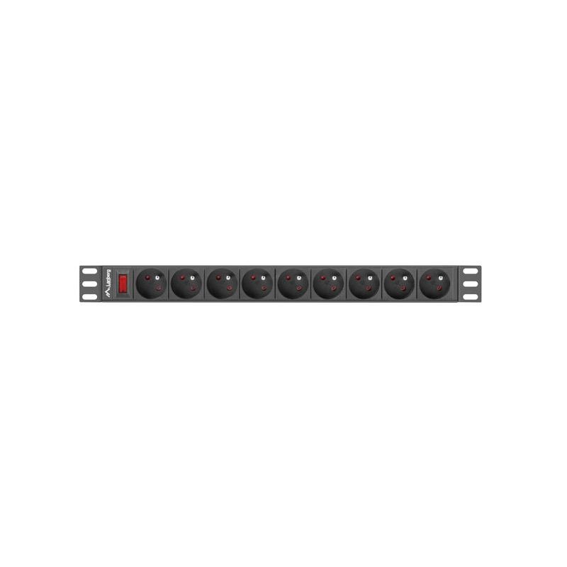 Listwa zasilająca Lanberg do RACK 1U 16A PDU 19" 9x PL 3m cz… | PartsPC.pl