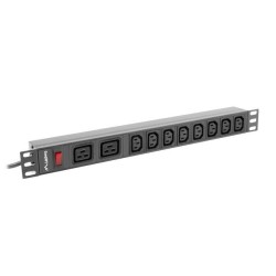Listwa zasilająca Lanberg do RACK 1U 16A PDU 19" 2x C19, 8x … | PartsPC.pl