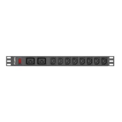 Listwa zasilająca Lanberg do RACK 1U 16A PDU 19" 2x C19, 8x … | PartsPC.pl