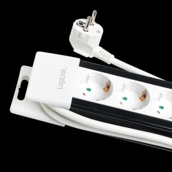 Listwa zasilająca LogiLink LPS211 5 gniazd ON/OFF 3m, biała… | PartsPC.pl