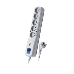 Listwa zasilająca Lestar LF-530WA 5+ 3m szara | PartsPC.pl