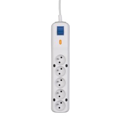 Listwa zasilająca Lestar LF-530WA 5+ 3m szara | PartsPC.pl