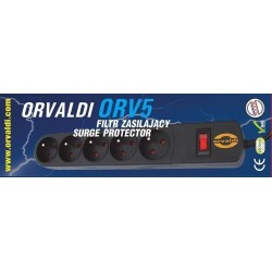 Listwa zasilająca przeciwprzepięciowa ORVALDI ORV-5 5m | PartsPC.pl
