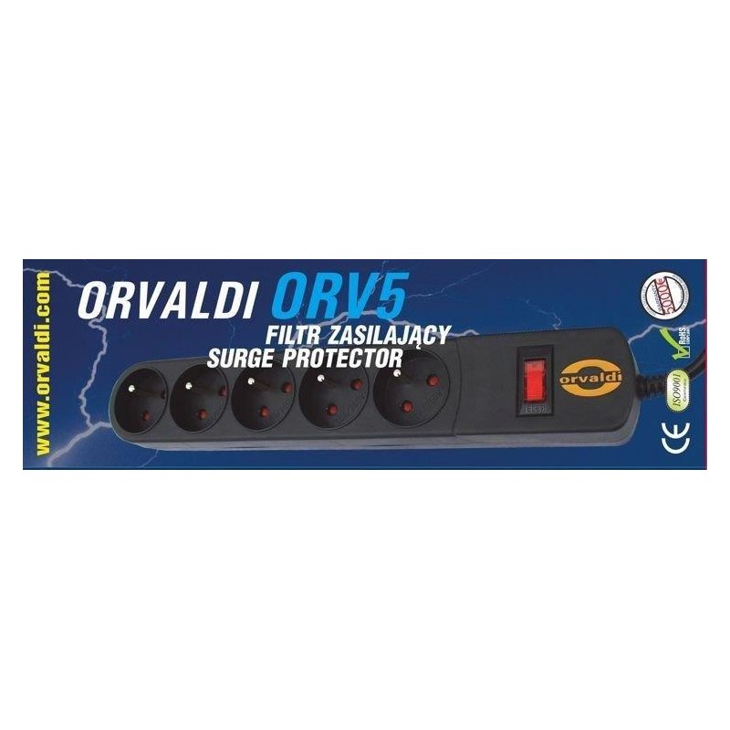 Listwa zasilająca przeciwprzepięciowa ORVALDI ORV-5 5m | PartsPC.pl
