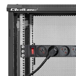 Listwa zasilająca Qoltec PDU do RACK 10" | 1U | 16A | 4xFREN… | PartsPC.pl