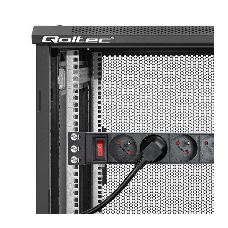 Listwa zasilająca Qoltec PDU do RACK 10" | 1U | 16A | 4xFREN… | PartsPC.pl