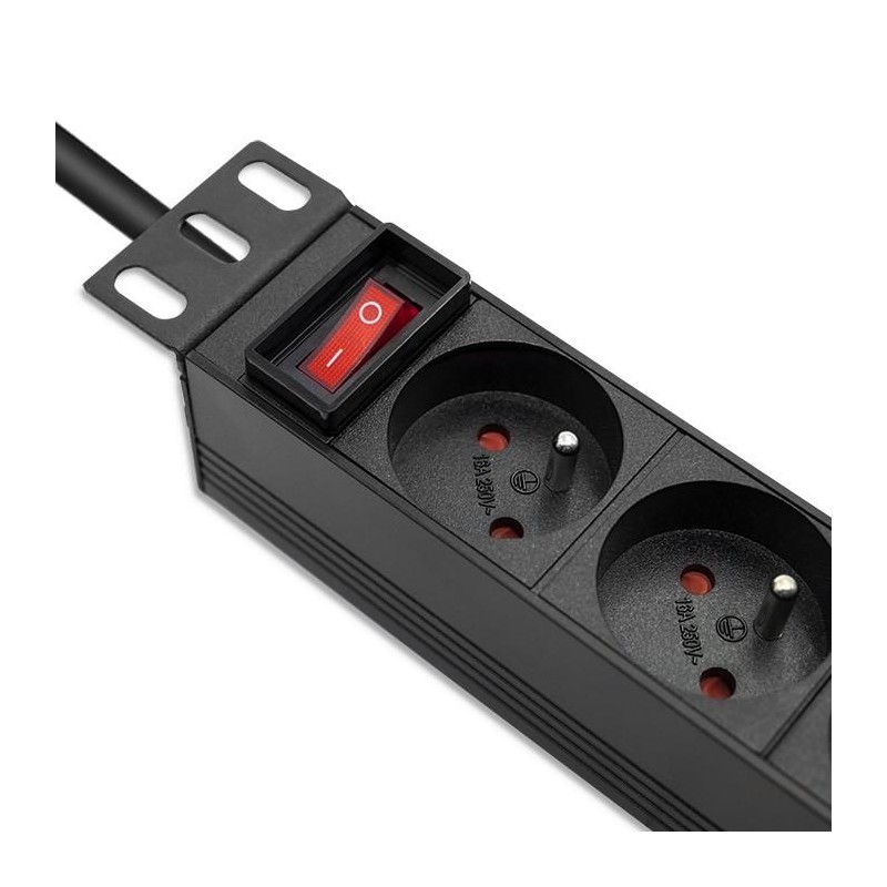 Listwa zasilająca Qoltec PDU do RACK 10" | 1U | 16A | 4xFREN… | PartsPC.pl
