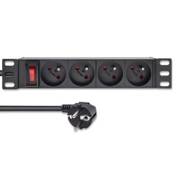 Listwa zasilająca Qoltec PDU do RACK 10" | 1U | 16A | 4xFREN… | PartsPC.pl