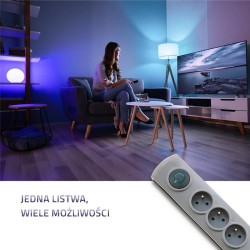 Listwa antyprzepięciowa Qoltec 6 gniazd | 5m | PartsPC.pl