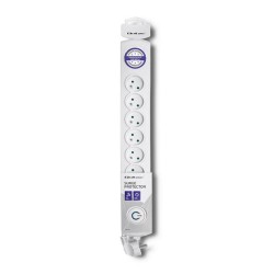 Qoltec Listwa antyprzepięciowa | 8 gniazd | 1.5m | PartsPC.pl