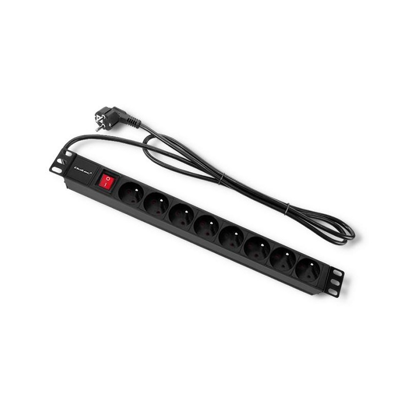 Listwa zasilająca Qoltec do RACK 1U | 16A | PDU | 8xFRENCH |… | PartsPC.pl