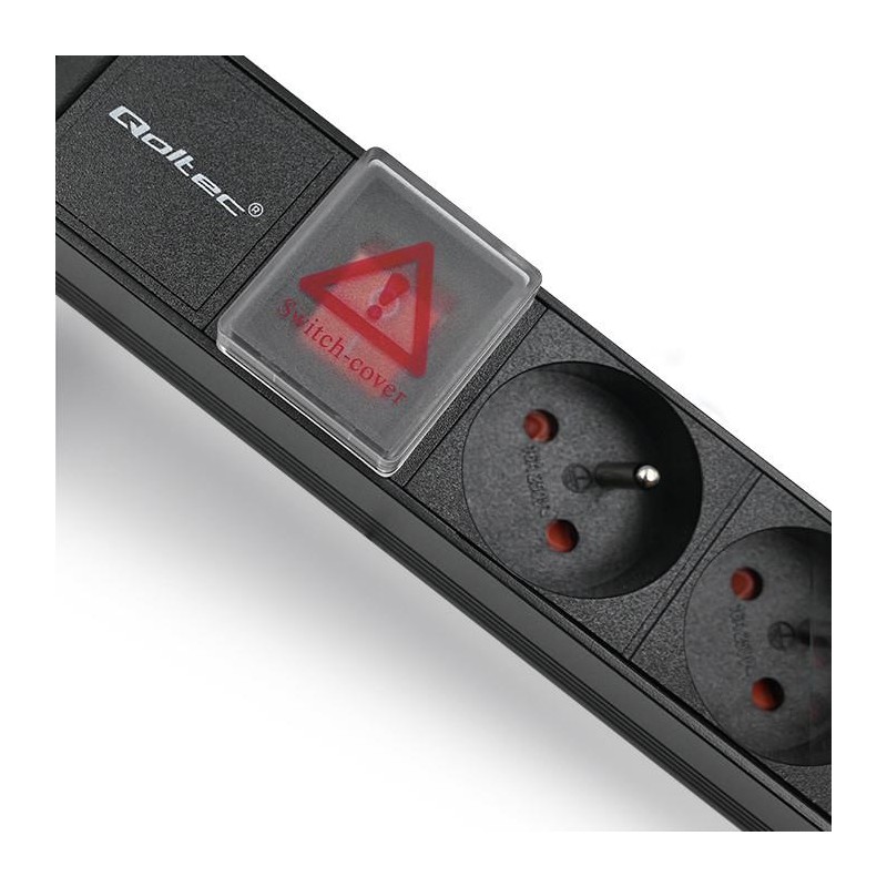 Listwa zasilająca Qoltec do RACK 1U | 16A | PDU | 8xFRENCH |… | PartsPC.pl