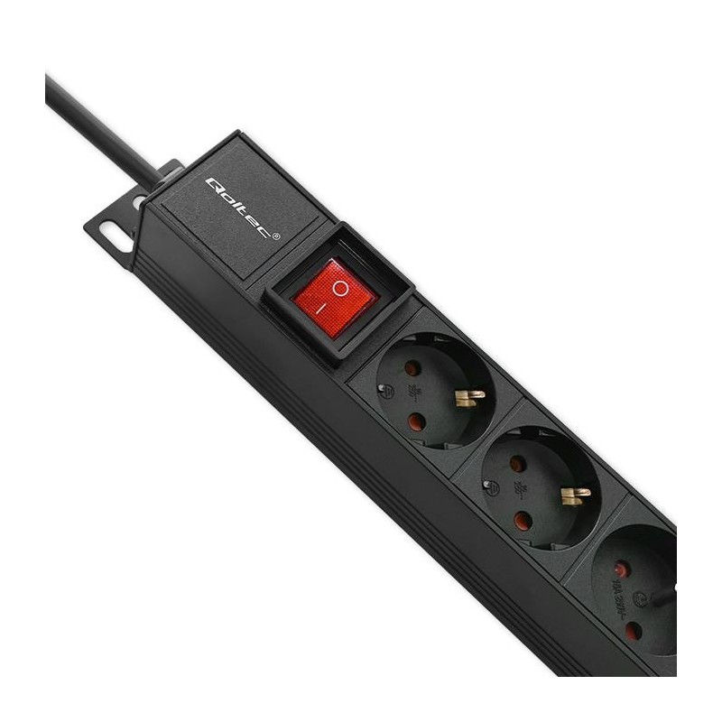 Qoltec Listwa zasilająca PDU do RACK | 16A | 16xSCHUKO | Pio… | PartsPC.pl