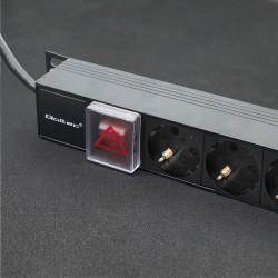 Qoltec Listwa zasilająca PDU do RACK | 16A | 16xSCHUKO | Pio… | PartsPC.pl