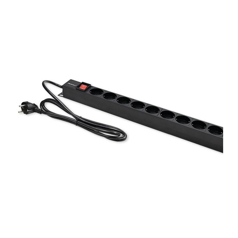 Qoltec Listwa zasilająca PDU do RACK | 16A | 16xSCHUKO | Pio… | PartsPC.pl