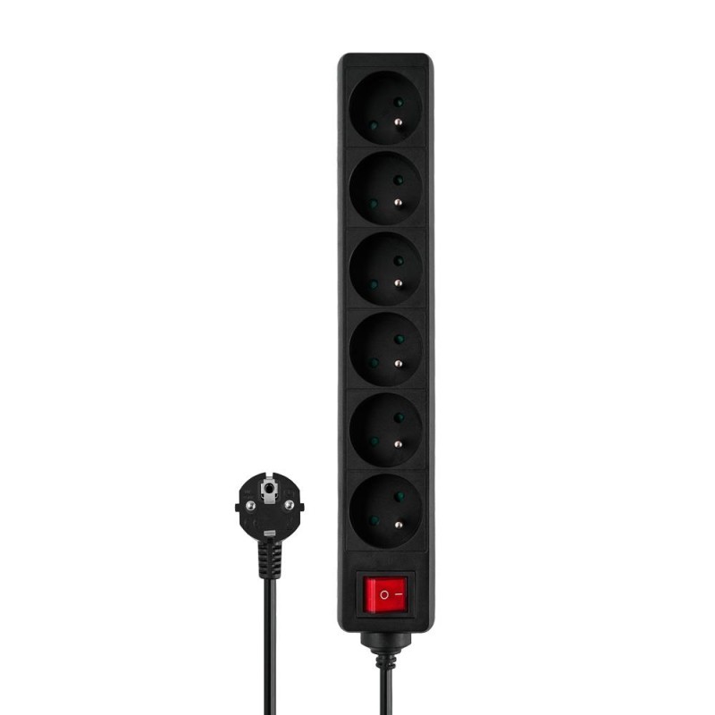 Listwa zasilająca Savio LZ-04, 6 gniazd 5m | PartsPC.pl