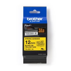 Taśma Brother P-Touch TZe-S631 12mm x 8m (TZES631) - żółta, … | PartsPC.pl