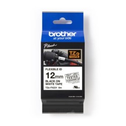 Taśma Brother P-Touch TZe-FX231 12mm x 8m (TZEFX231) - biała… | PartsPC.pl