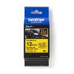 Taśma Brother P-Touch TZe-FX631 12mm x 8m (TZEFX631) - żółta… | PartsPC.pl
