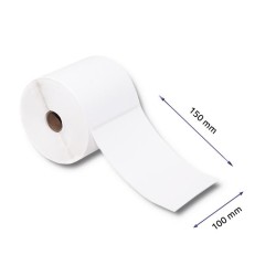 Etykiety termiczne Qoltec 100x150mm | 500szt | PartsPC.pl