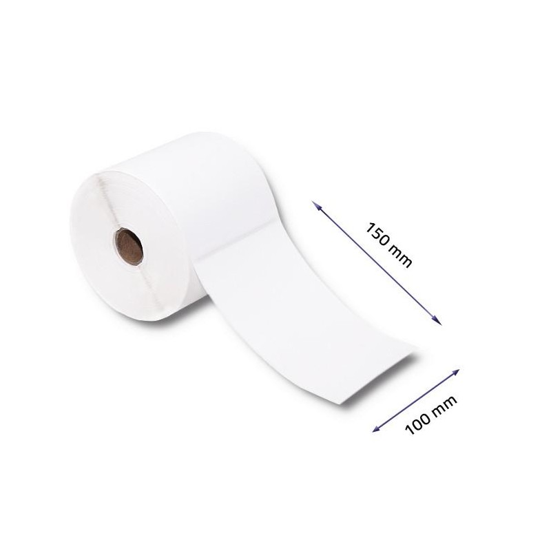 Etykiety termiczne Qoltec 100x150mm | 500szt | PartsPC.pl