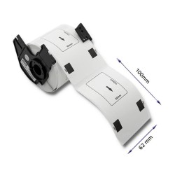 Taśma Qoltec do BROTHER DK-11202 | 62mm x 100mm | 300 etykie… | PartsPC.pl