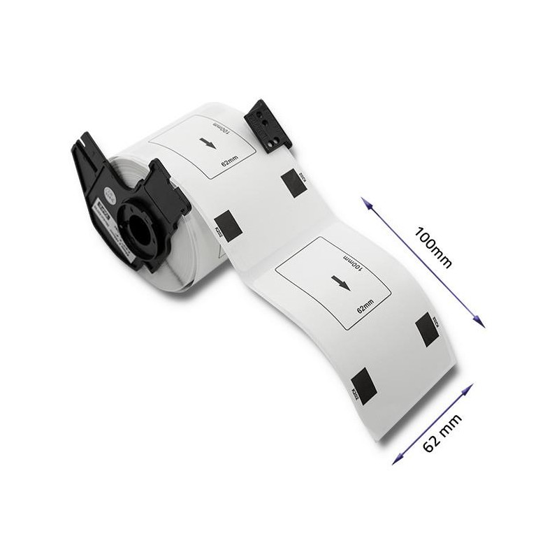 Taśma Qoltec do BROTHER DK-11202 | 62mm x 100mm | 300 etykie… | PartsPC.pl