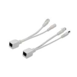 Zestaw pasywnych kabli PoE FastEthernet 10/100Mbps DC 5.5mm/… | PartsPC.pl
