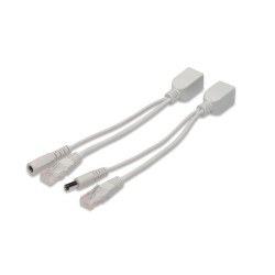 Zestaw pasywnych kabli PoE FastEthernet 10/100Mbps DC 5.5mm/… | PartsPC.pl