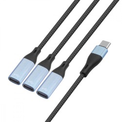Kabel USB C splitter - 3x USB C | PartsPC.pl