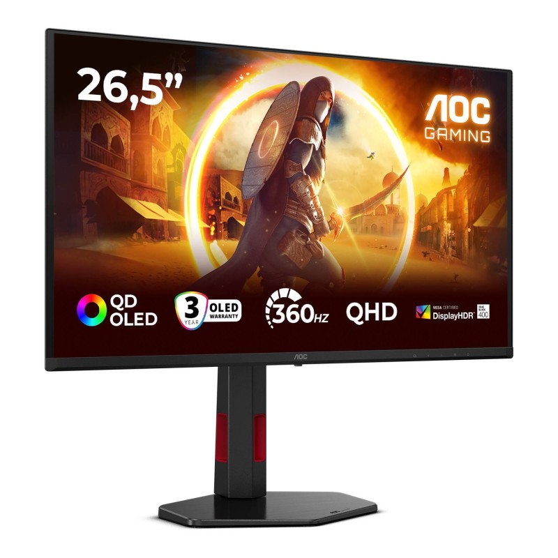 AOC Monitor 26.5 cala Q27G4SDR QD-OLED 360Hz HDMIx2 DP Pivot… | PartsPC.pl