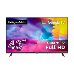 Telewizor Kruger&Matz 43" FHD Google TV, DVB-T2/S2/T/C H.265… | PartsPC.pl