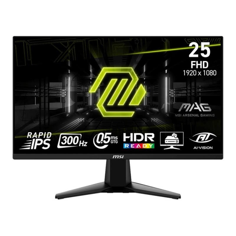 MSI Monitor MAG 255XF 24.5 cala/LED/FHD/Flat/300Hz/Black | PartsPC.pl